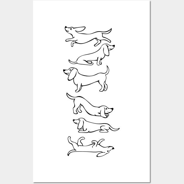 Dachshund Wall Art by artfulfreddy